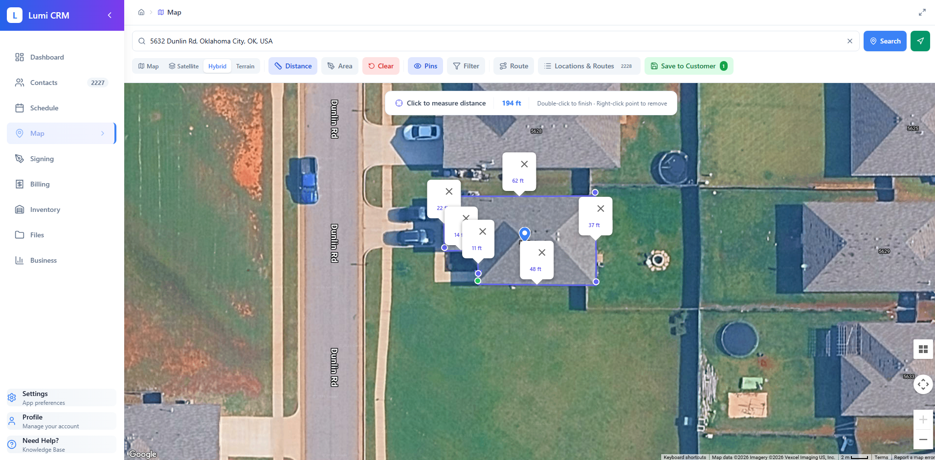 Lumi-CRM Measure Rooflines